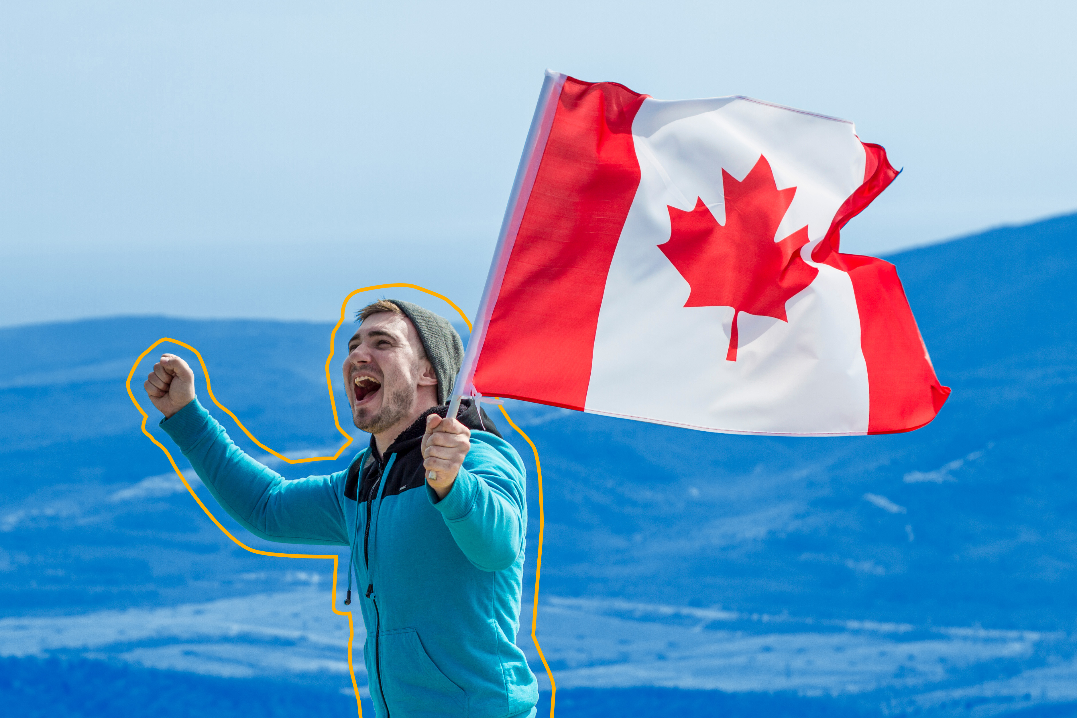 Canada flag - man running bluewash.jpg